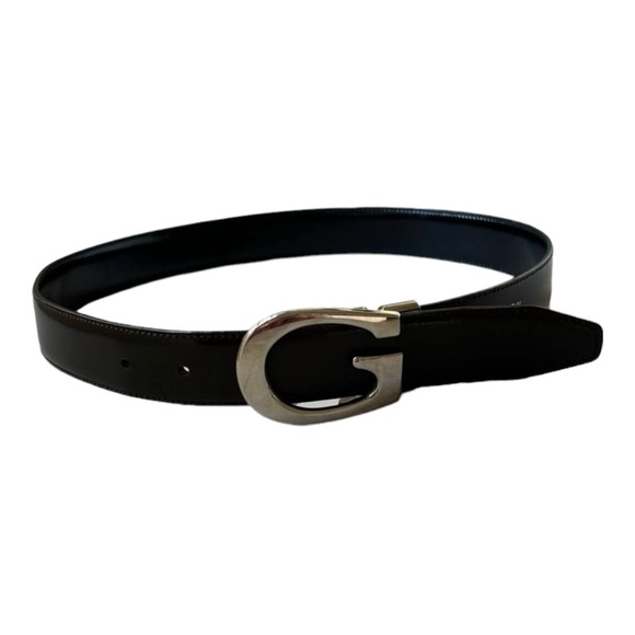 Gucci Belt Size Large Black Leather Belt with Silvertone Gucci / Single G Buckle - Picture 11 of 11
